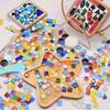 50/100/200pcs Random Color Colored Glass Mosaic DIY Decoration Art Area Painting Materials Modern Art Style Mosaic Glass Sheet No Adhesive Backing