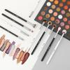 DUcare Eye Brushes Set, Vegan Makeup Brushes with Concealer Powder Eyeshadow Blending Eyeliner Spoolie Brush, Synthetic Hair Black Cosmetic Brush