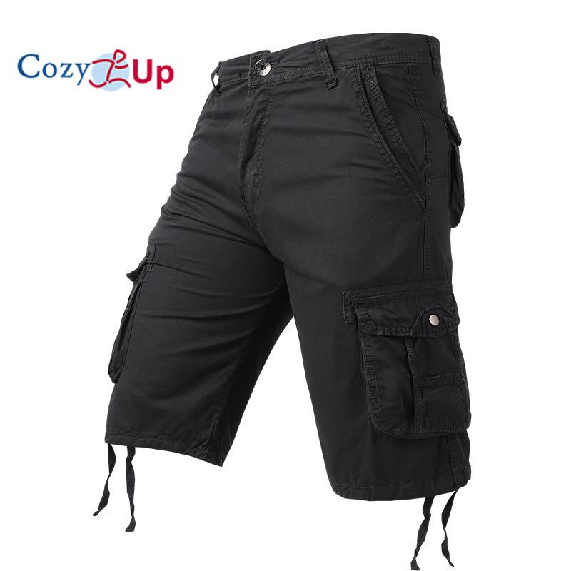 Мужские шорты-карго Cozy Up, камуфляжные шорты-карго, свободные шорты-карго с несколькими карманами, уличные шорты-карго, хлопок