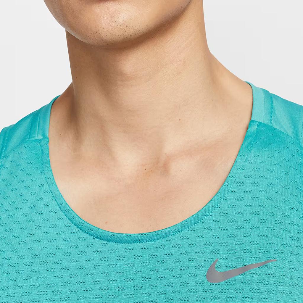 Nike Dri-FIT ADV Stride Модный универсальный удобный жилет с круглым вырезом Мужские топы Сине-зеленый HV5211345