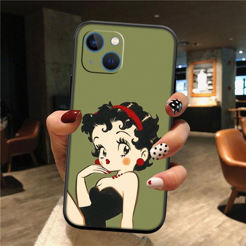 TR6 B-Bettys Art B-Boops Новый высококачественный чехол-ракушка для телефона Redmi Note 13 14 Pro+ Plus A3 A3X 13X 13C 13R 14S 14C 14R