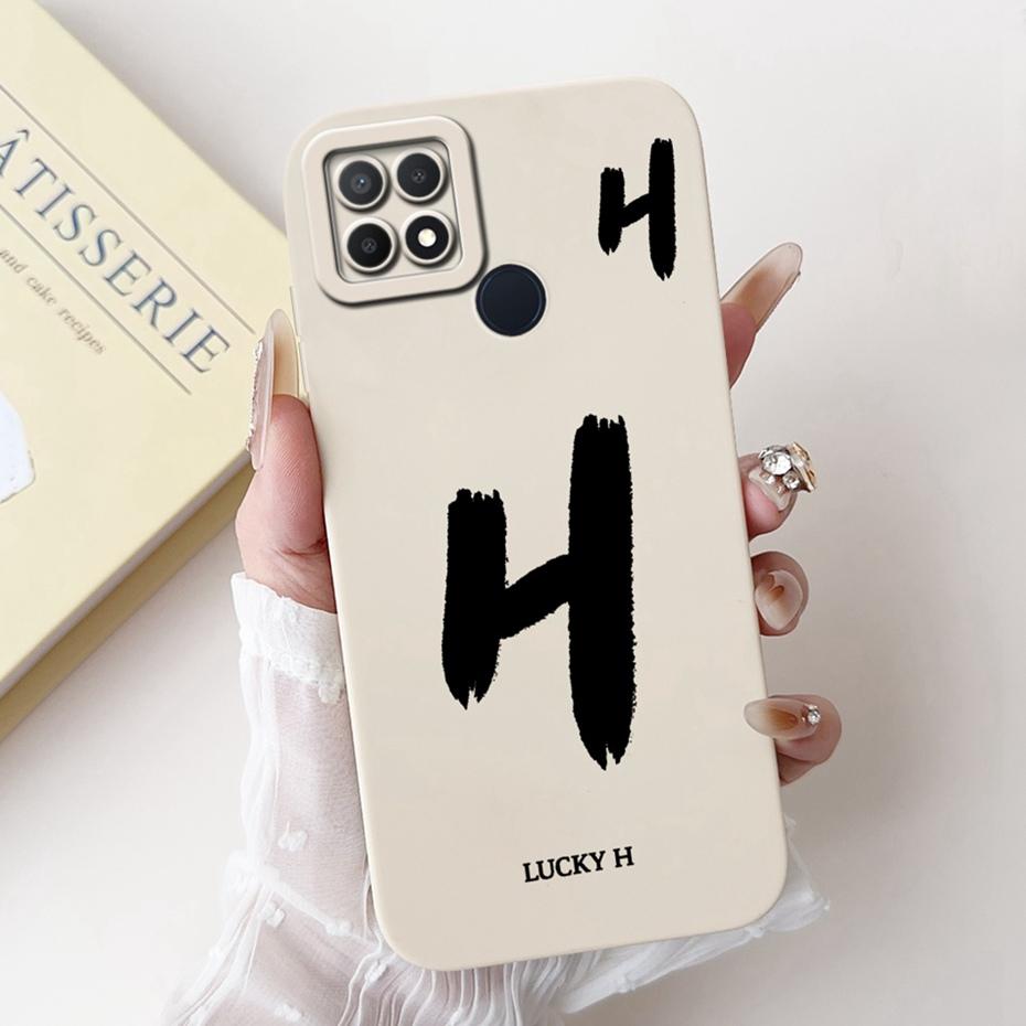 New Fashion Letter Phone Case For OPPO A15 A15s Soft Silicone Shockproof Cover For Oppo A15 A15S CPH2179 CPH2185 Cases Bumpers