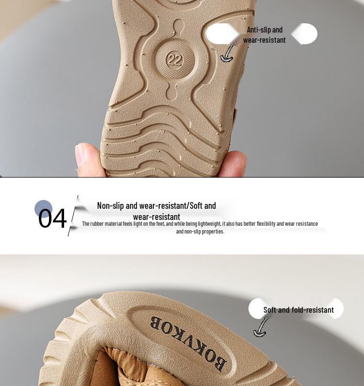 2024 Winter Kids' Snow Boots: Thick, Velvet-Lined Boys' & Girls' Korean Style