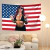 Lattos Flag Banner Four Holes Polyester Digital Prints Rapper Singer Tapestry Outdoor Decoration Room Garage Garden