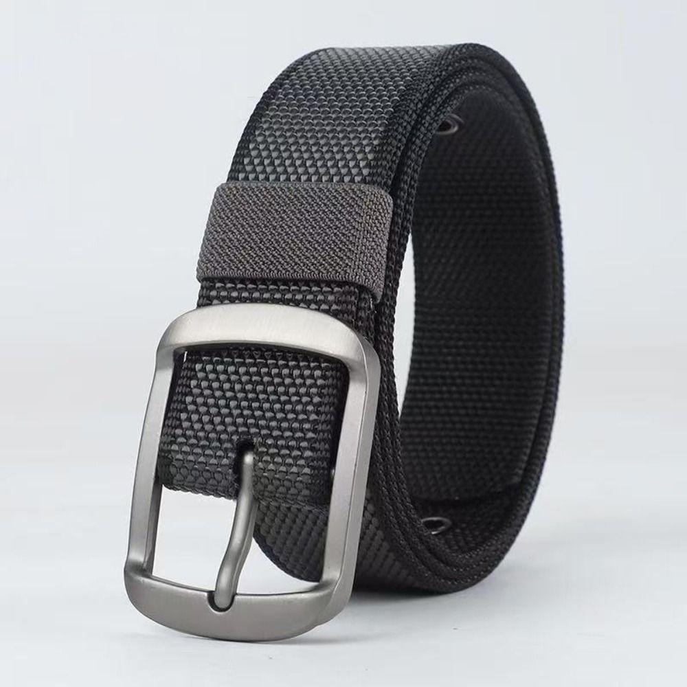 3.5cm Wide Woven Strap Belt 120cm Length Casual Belt For Men Adjustable Waist Belt For Jeans