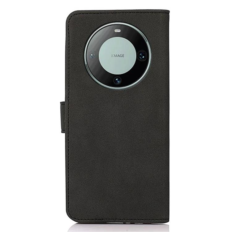 For Huawei Mate 60 Textured Wallet Stand Cover Magnetic Closure PU Leather Phone Case