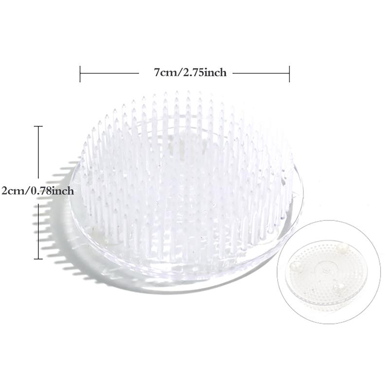 Круглая икебана кэндзан цветок лягушка присоска пластиковый инструмент для аранжировки цветов художественный фиксированный резиновый держатель цветочный декор горшок ваза