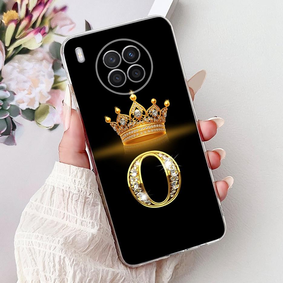 Чехол для Huawei Nova 8i Honor 50 Lite Новый Чехол с Буквами Короны Прозрачный Силиконовый Мягкий Тонкий Чехол для Телефона Для Honor 50 Lite Nova8i