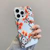 Цветочные Листья Цветочная Ветка Лазерный Чехол для Телефона Для iPhone 15 14 Pro Max Plus 17 16 Pro Max Air 13 12 Mini 11 Pro Max Задние Крышки