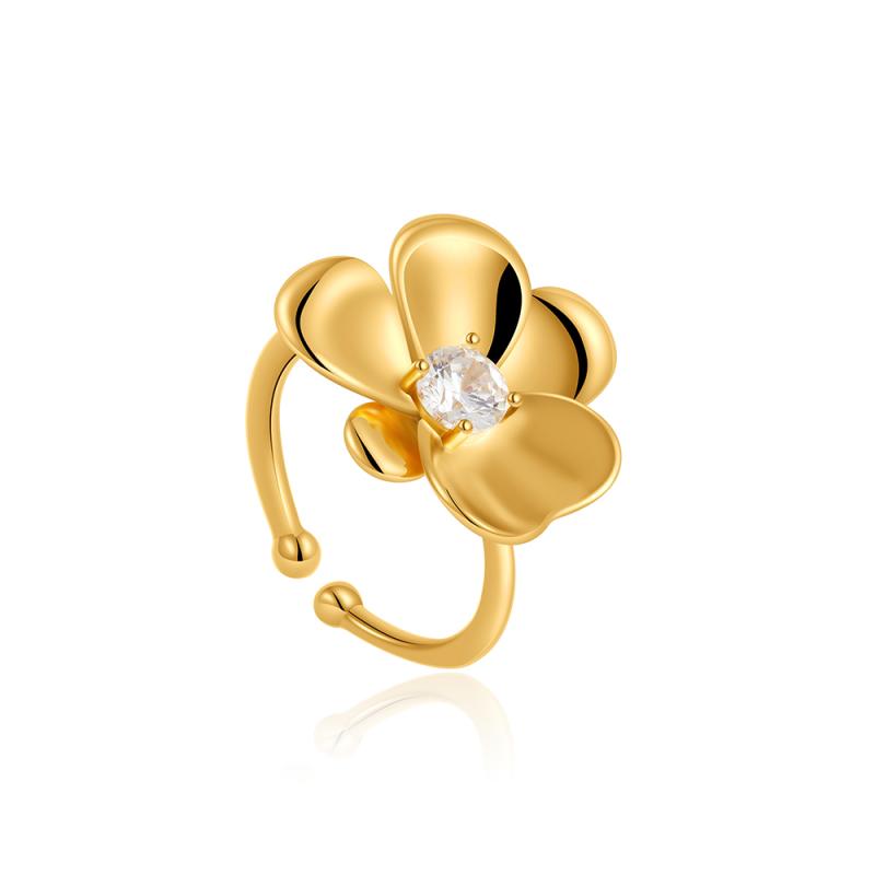 Hollow Out Flower Pendant Earring Lovely Imitation Pearl Hoop Earings 18K Gold Plated Stainless Ear Stud Fashion Jewelry Gifts