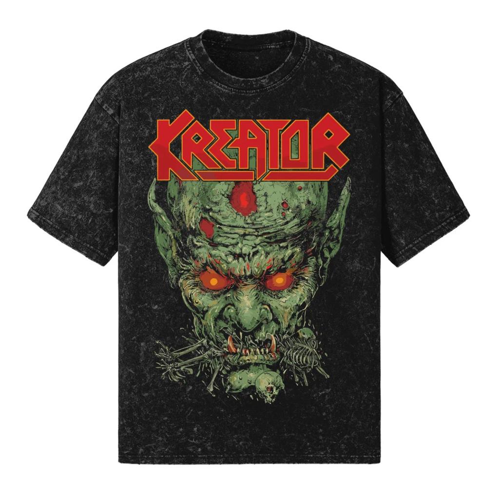 Футболка KREATOR 260 г/м² | Мужская Женская Оверсайз Снежная стирка 100% Хлопок