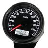 Rise Corporation LED Speedometer, Black Body/Black Panel, Electric, 240km/h 240km/h 60mm Motorcycle