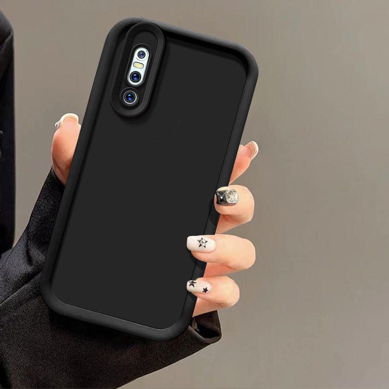 Для чехла Vivo V15 Pro Чехол для телефона Vivo V15Pro Vivo 1818 Матовая задняя крышка Защита с эффектом кожи Противоударный чехол