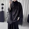 Черная мужская одежда Harajuku Techwear Стильная готическая панк-хип-хоп уличная одежда Креативные мужские футболки Японская аниме-одежда