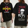 Аниме Дзюдзюцу Кайсен Harajuku Футболка Манга Графика Годзё Сатору Хлопковые повседневные футболки с короткими рукавами Мужская футболка большого размера Уличная одежда Топы