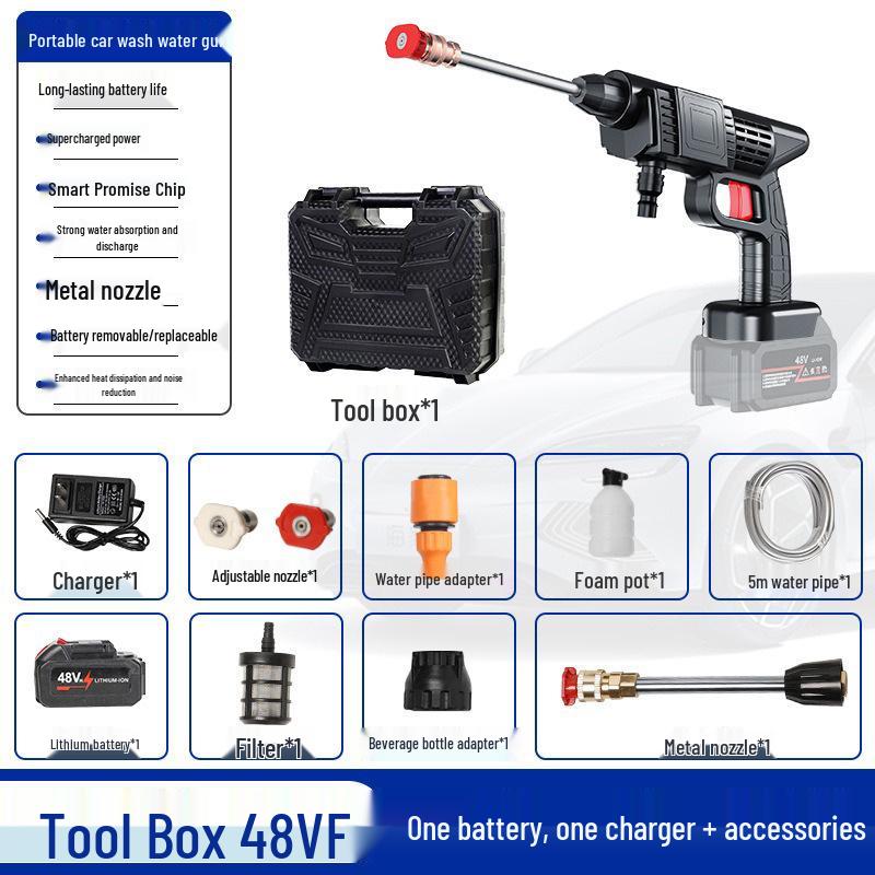 Портативный беспроводной пистолет-распылитель высокого давления для автомойки