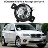 Левый правый передний бампер противотуманные фары лампы без лампочек для BMW X5 E70 2011-2013 M пакет 63177237433 63177237434