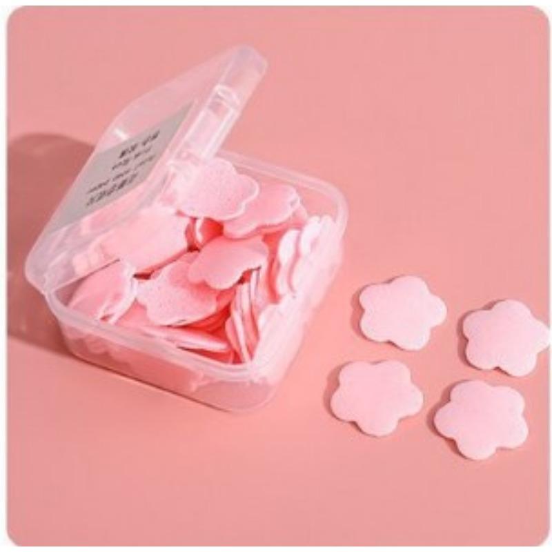 Petal Soap Paper Travel Portable Disposable Hand Soap Tablet Children Hand Washing Soap Paper Outdoor Flower-shaped Washing Soap