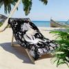 Vintage Floral Dragon Print Beach Towel, Large Soft Quick Dry Towel for Beach Camping Swimming