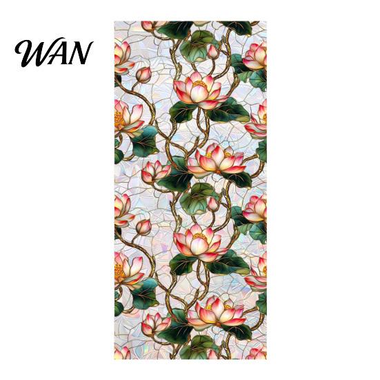 Decorative Window Film Rainbow Privacy Film, Stained Glass Pattern Sticker, Static Sunlight Reflecting Sticker Cling, Sun Blocking Reusable Decals for