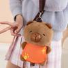 Новая Милая Капибара Плюшевая Сумка Через Плечо Мягкая Кавайная Капибара Сумка на Одно Плечо Повседневная Сумка Кросс-Боди для Девочек Женщин Подарки