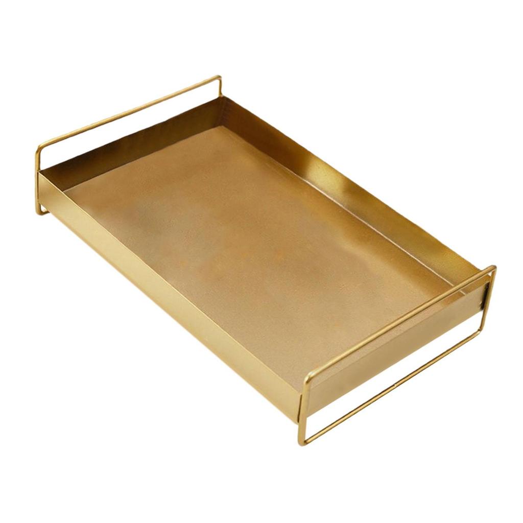 Serving Tray Multifunctional Tea Water Plate Vanity Tray Jewelry Storage Tray for Coffee Table Breakfast Party Meals Living Room