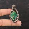 Cuprite Chrysocolla Pendant Gemstone Pendant Copper Wire Wrapped Pendant Unique Copper Design Jewelry Handmade Pendant Wire Jewelry For Gift