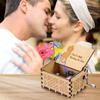 Lover Wooden Birthday Presents Can't Help Falling In Love Hand-Cranked Vintage Music Box Engraving
