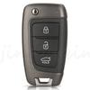 Jingyuqin Умный брелок-заготовка с откидным лезвием для Hyundai Accent Elantra Kona Santa Fe Tucson Veloster Автоаксессуары