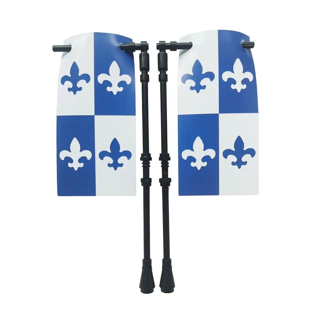 Флаг Строительный блок Средневековые города-государства Военная фигурка Флаг Оружие Древний Священная Римская империя Иерусалим Рыцарь Святого Лазаря Легион Игрушка