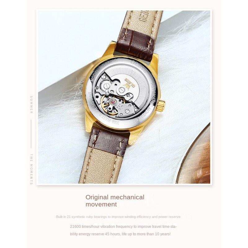 OLEVS Брендовые часы, полностью автоматические механические часы, светящиеся водонепроницаемые часы, женские часы