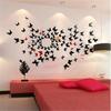 24Pcs/Lot PVC 3D DIY Butterfly Wall Stickers Home Decor Poster for Kitchen Room Adhesive To Wall Decals Decoration
