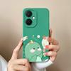 For Vivo X90 Y17S  Y27 V29 Lite Y78+ Y36 Pro Back Covers Cute Dinosaur Cartoon Pattern Shockproof Bumper Liquid Silicone High Quality Coques For Vivo