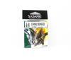 Sasame F-724 Chinu Ringed Offset Hook Black Size 4/0 (1225)