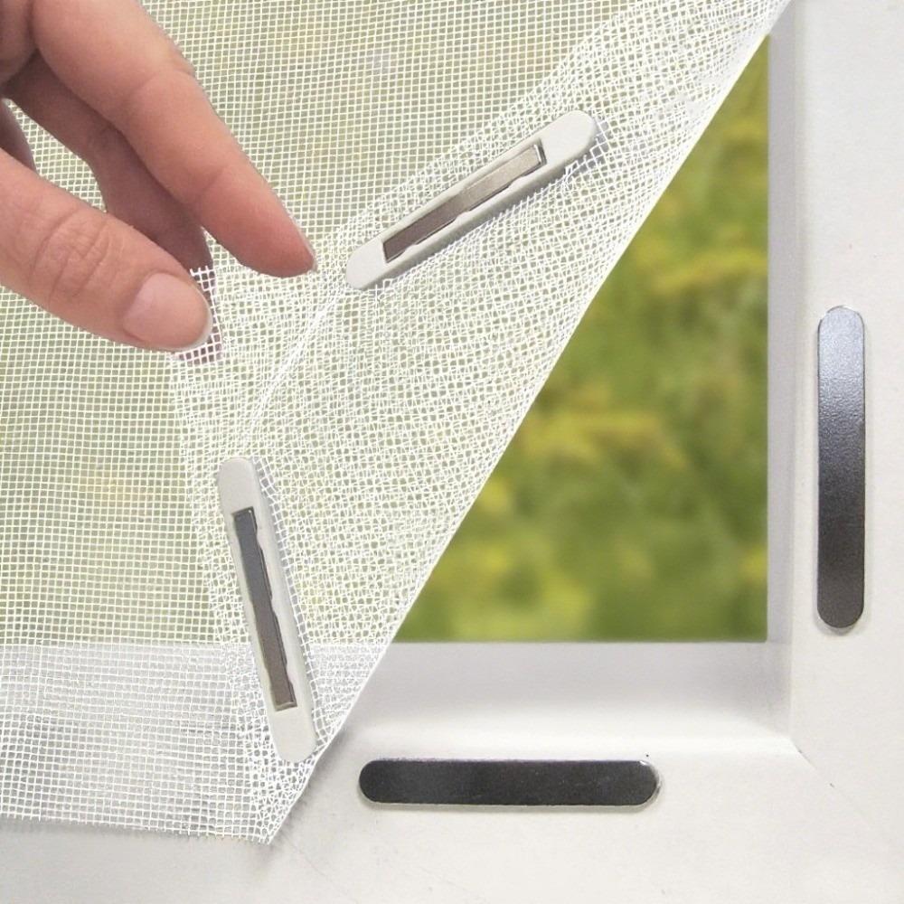 1set Cut And Adjustable Size Magnetic Window Screen Anti-Insect Fly Screen Home Windows
