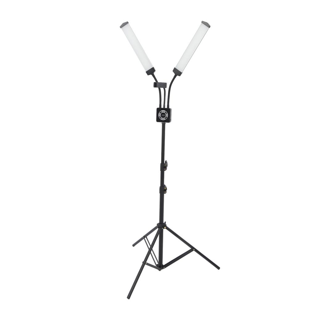 40 Вт двойной светодиодный заполняющий светильник с держателем для телефона 3200K‑5600K складной 3-режимный светодиодный заполняющий светильник