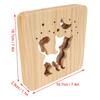 LED Light 3D Wood Light Warm White Lamp Wooden Night Lights Cat 3D Wood Light  Living Room Decor