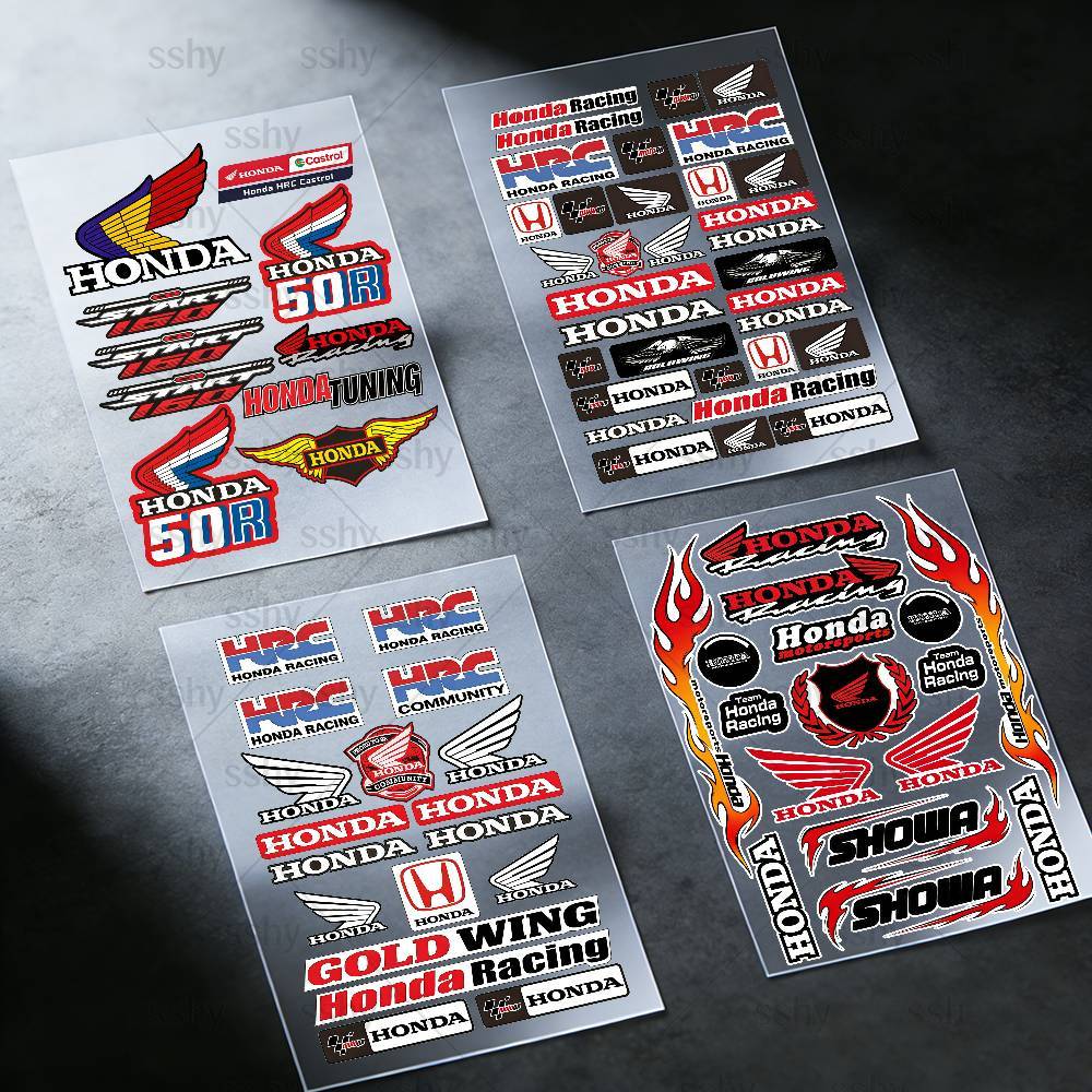 For HONDA Reflective motorcycle stickers, 3M safety warning at night in the dark scooter helmets BO8 jnfb1