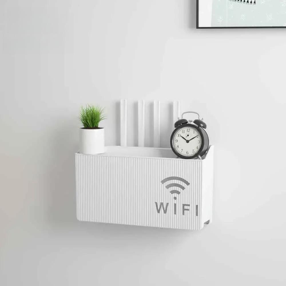 Корзины Настенный маршрутизатор Коробка Офисная медиа-консоль Декор Wi-Fi Коробка Wi-Fi Беспроводные ящики для хранения Кронштейн для стойки Подвесные украшения Настенная полка