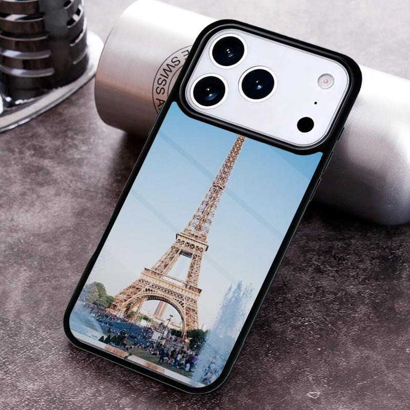 Чехол для телефона Эйфелева башня Париж Для iPhone 17 16 15 14 13 12 11 Pro Max Plus 17Air Мягкий силиконовый чехол