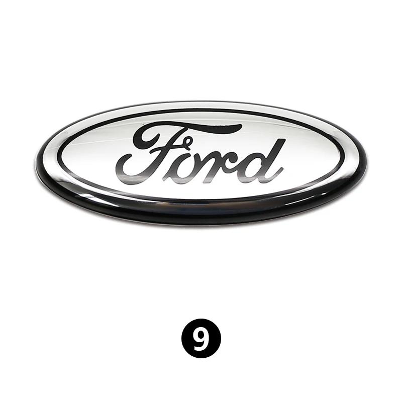 VVBK3 Ford Metal12.5/14.5/17.5/22.5cm For Focus Mondeo Edge Ecosport Ranger Fiesta Fusion Front Rear Trunk Emblem Metal Cover Sticker