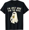 I'm Just Here For Boos Ghost Halloween Horror Beer Drinking T Shirt