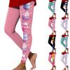 Women's Casual And Fashionable Outdoor Holiday Print Plaid Print Slim Fit Elastic Yoga Pants Nine Minute Pants