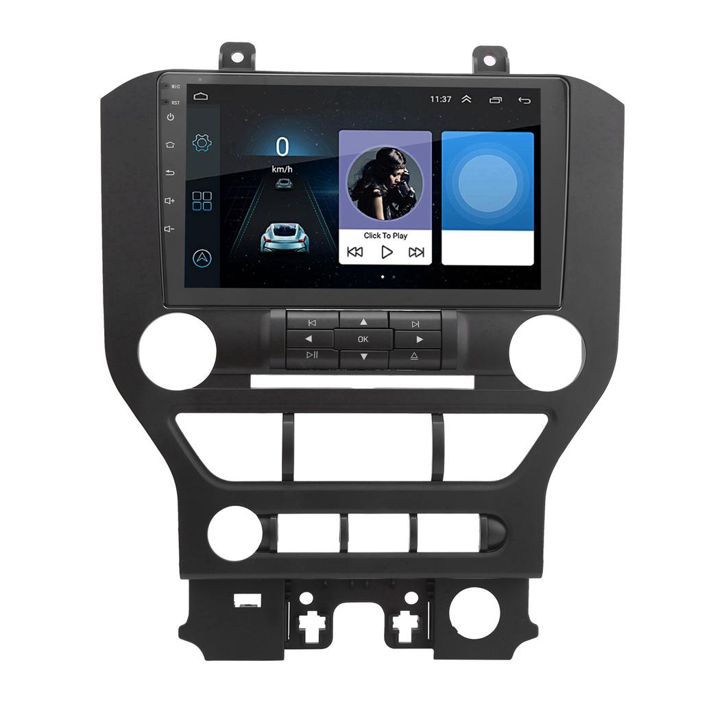 9-дюймовая Bluetooth 4.0 Автомобильная GPS-навигационная система Многофункциональная Камера заднего вида Подходит для Ford Mustang 2016-2020(1+16G )