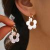 Flower Pendant Earrings Set Acrylic Drop Earrings Fashion Earrings Gift Jewelry Gift