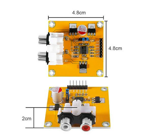 ЦАП-декодер PCM5102/PCM5102A I2S Красное Ядро Плеер PK ES9023