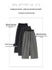 Women’s Spring Striped High-Waisted Wide-Leg Drawstring Pants - Casual Color Block, Loose, Slimming, Two-Wear Style.