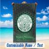Beach Towel Custom Name Text, Quick Dry Large Towel For Beach HomeCeltic FC