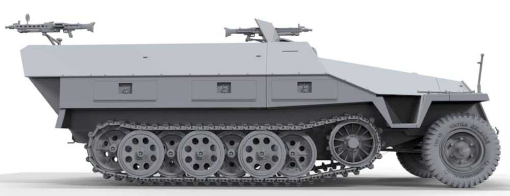 Модель бронетранспортера Border, Германия, пластиковая модель BT041 1/35 Sd.Kfz.251/1 Ausf.D