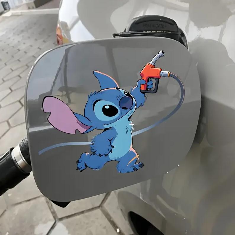Автомобильная наклейка 3D Лило и Стич Lilo and Stitch 10X10см